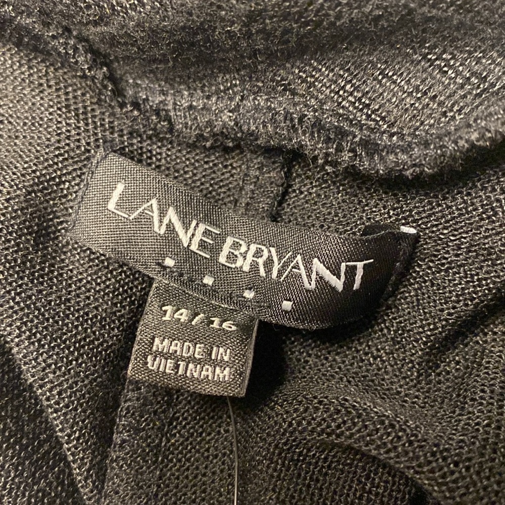Lane Bryant dress long sleeve cowl neck below knee length size 14/16 NWT - Picture 7 of 10